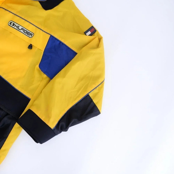 Tommy Hilfiger Vintage Y2K Yellow Ski Windbreaker Jacket ~Yellow ~Xlarge - Picture 16 of 16